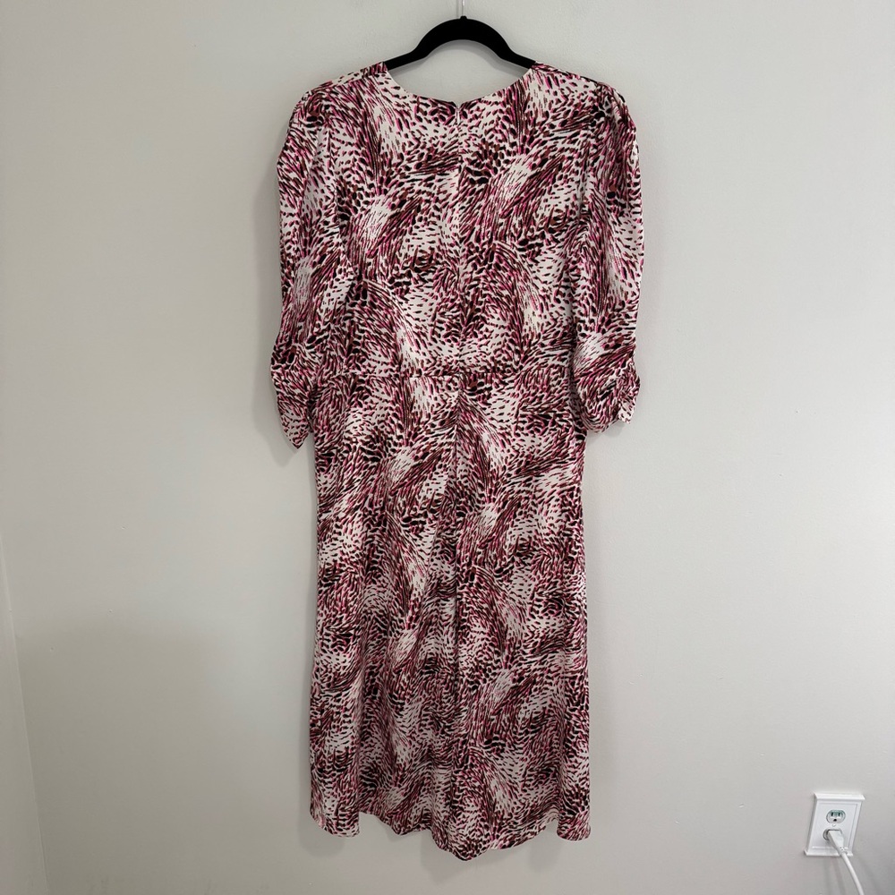 Express Ruched Front Midi Dress - Picture 7 of 7